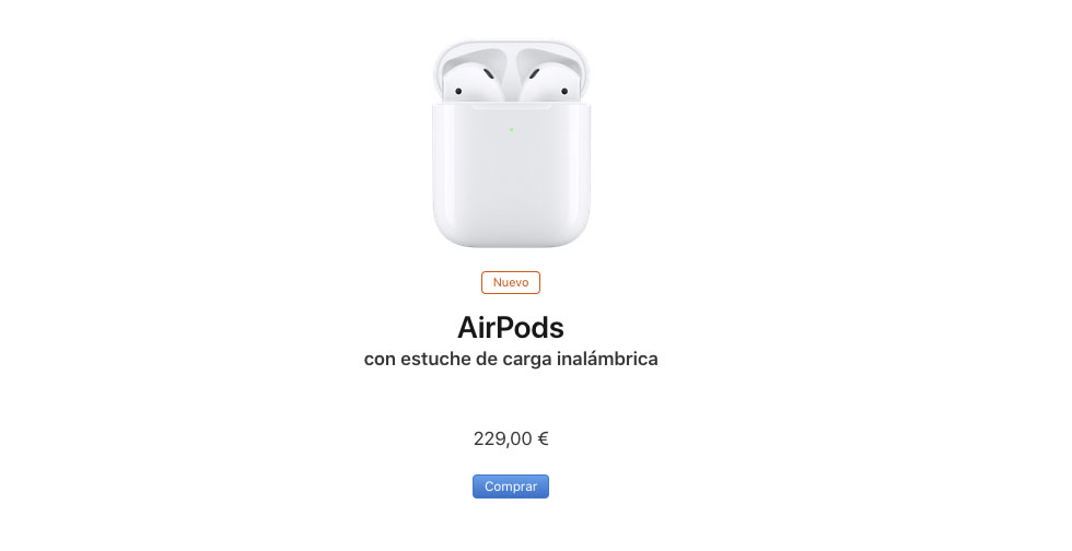 Airpods 2 2025 carga inalambrica precio